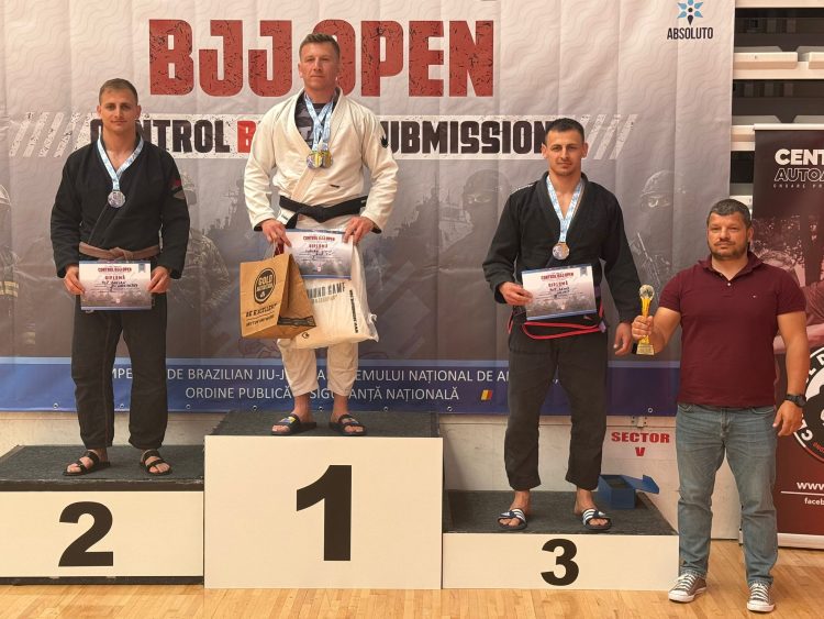 Jandarmii maramureșeni, pe podium la Campionatul de Brazilian Jiu-Jitsu al structurilor de ordine publică și apărare