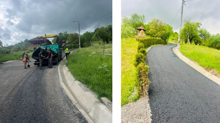 După „Hoarea poienarilor”, urmează munca: au început lucrările de asfaltare în Poienile Izei