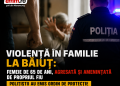 Violență în familie la Băiuț: femeie de 65 de ani, agresată și amenințată de propriul fiu