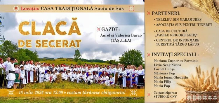 Clacă de secerat la Suciu de Sus: Tradițiile prind din nou viață în Maramureș