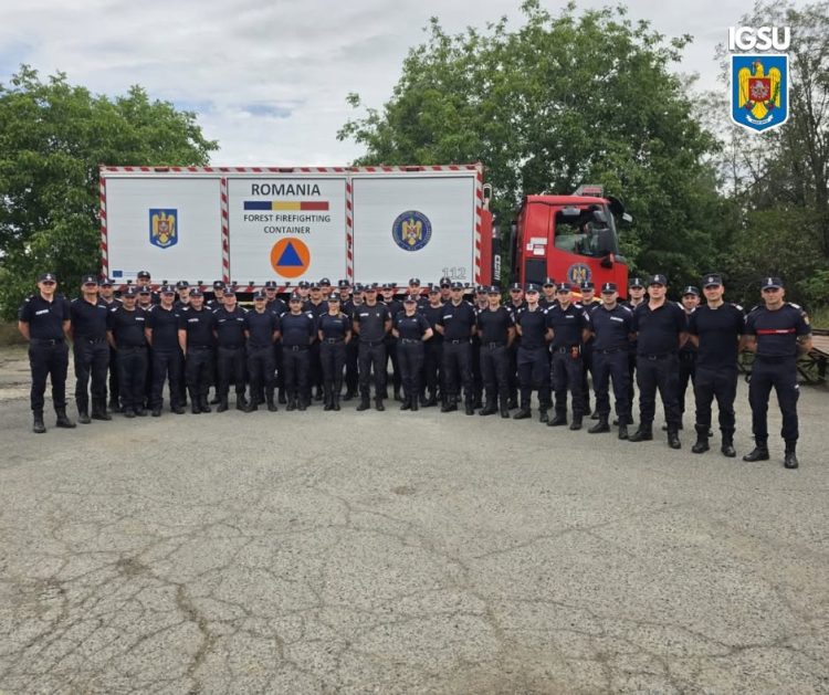Un nou contingent de pompieri români pleacă în Franța