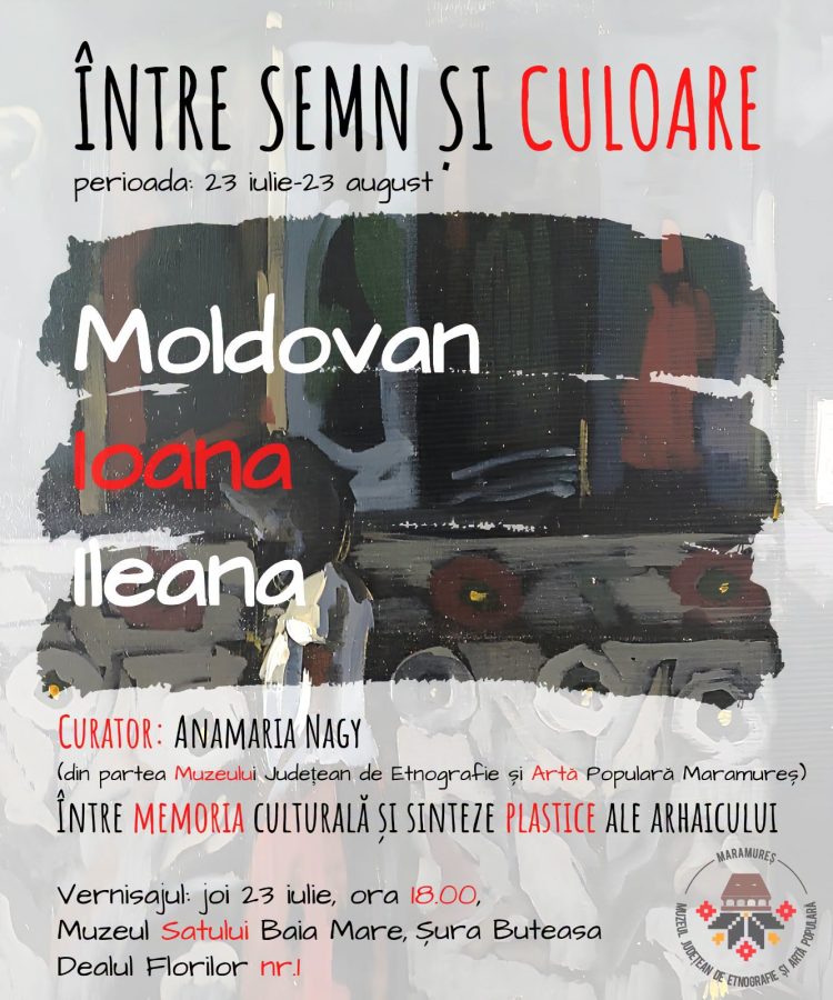 Baia Mare: Expoziția „Între semn și culoare”, semnată de Ioana Ileana Moldovan, se deschide la Muzeul Satului