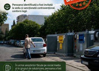 A abandonat deșeuri lângă o eco-insulă și a fost amendat. ADI Deșeuri Maramureș lansează un nou apel către cetățeni