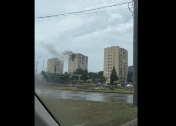 Incendiu într-un bloc din Baia Mare. Peste 30 de persoane evacuate