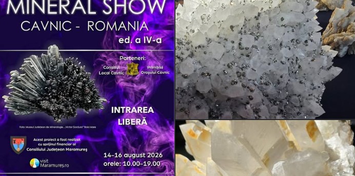 Comori din adâncul pământului revin acasă. Cavnic găzduiește unul dintre cele mai importante evenimente dedicate mineralelor din România
