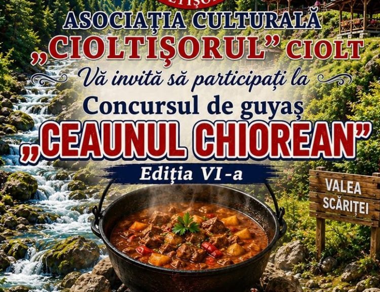 Concursul de preparat gulyaș „Ceaunul Chiorean” revine la Ciolt. Înscrierile sunt deschise
