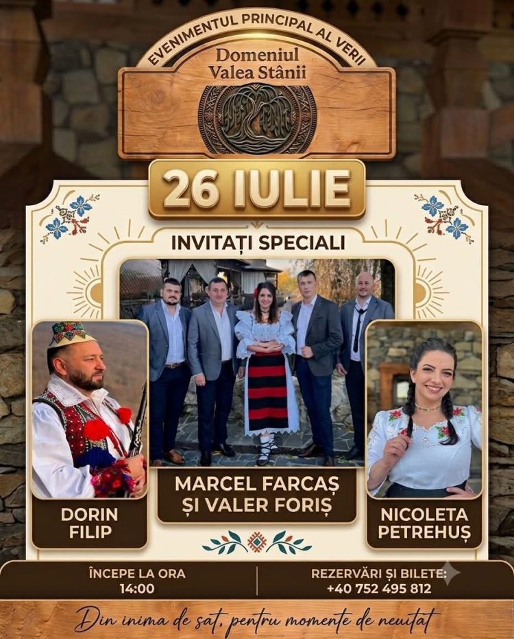 Petrecere câmpenească la Domeniul Valea Stânii. Marcel Farcaș și Valer Foriș, printre invitații speciali ai evenimentului