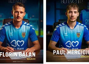 Fotbal. Florin Bălan și Paul Mercioiu au semnat cu CS  Minaur Baia Mare