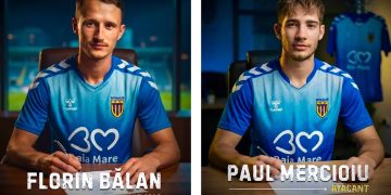 Fotbal. Florin Bălan și Paul Mercioiu au semnat cu CS  Minaur Baia Mare