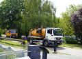 Remedierea avariei la conducta Dn 800 mm din Parcul Dacia