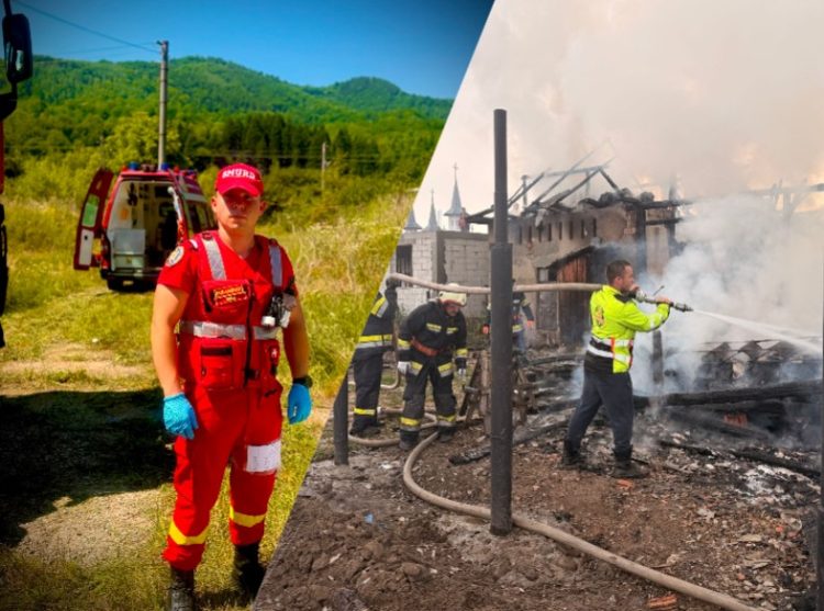 Erou în timpul liber: Plutonierul Alexandru Chira a sărit în ajutor la incendiul din Rogoz și a intervenit alături de pompierii voluntari