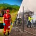 Erou în timpul liber: Plutonierul Alexandru Chira a sărit în ajutor la incendiul din Rogoz și a intervenit alături de pompierii voluntari