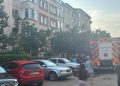 Incendiu pe strada Paltinișului din Baia Mare. 15 persoane s-au autoevacuat din bloc