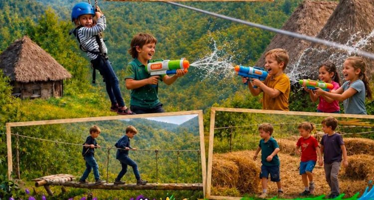 Tiroliană, tir cu arcul și aventură în aer liber, duminică la Muzeul Satului din Baia Mare