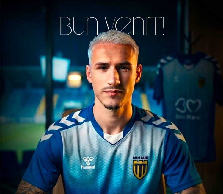 Fotbal. CS Minaur Baia Mare își întărește mijlocul terenului – Raul Șteau, noul transfer
