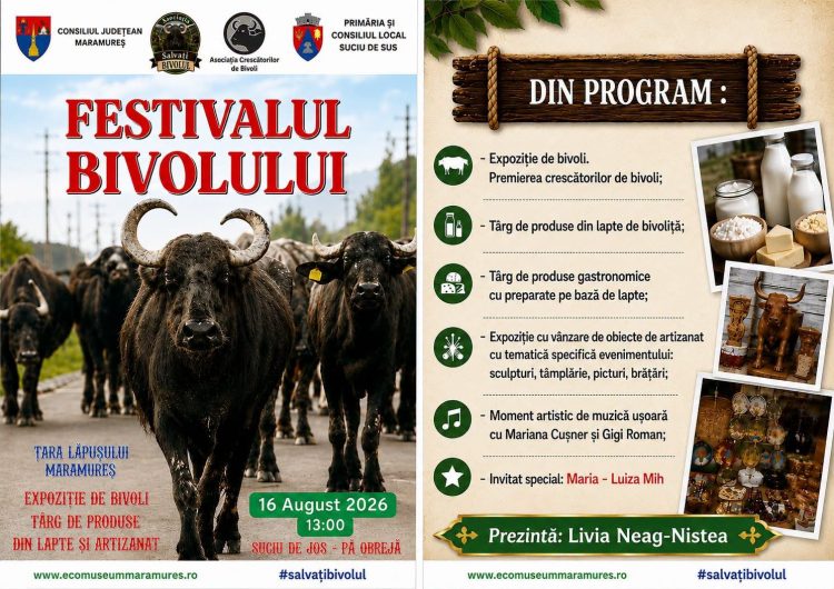 Festivalul Bivolului revine la Suciu de Jos. Ediția a III-a pune în prim-plan salvarea unui sector tradițional