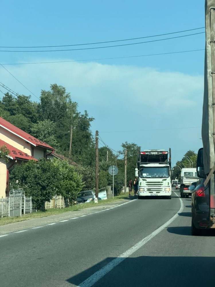 Accident rutier pe DN 1C, în Bușag, Maramureș