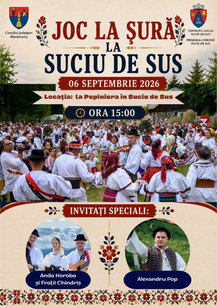 „Joc la Șură” revine la Suciu de Sus: o sărbătoare a tradiției și a sufletului maramureșean
