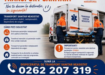 Ai nevoie de transport sanitar? SAJ Maramureș pune la dispoziție un număr dedicat