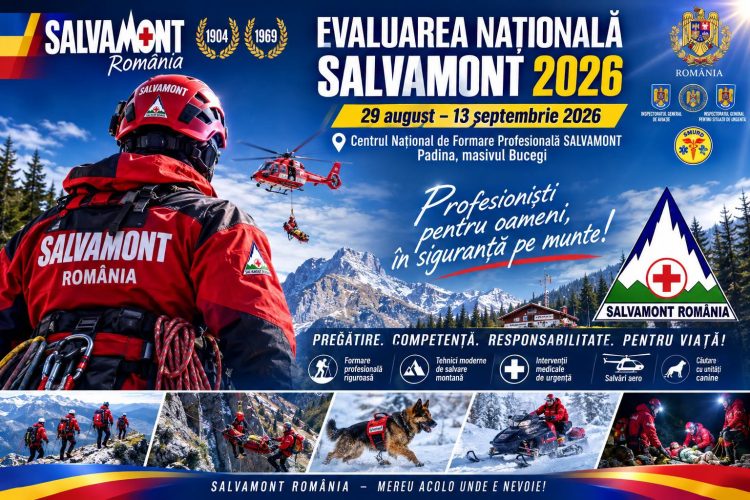 Salvamont Maramureș, la evaluarea națională din Bucegi – Pregătirea care poate face diferența între viață și moarte