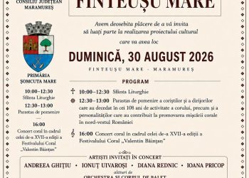 Finteușu Mare, în sărbătoarea tradiției corale. Corul Bărbătesc marchează 108 ani de activitate