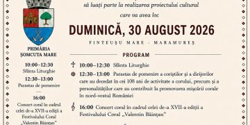 Finteușu Mare, în sărbătoarea tradiției corale. Corul Bărbătesc marchează 108 ani de activitate