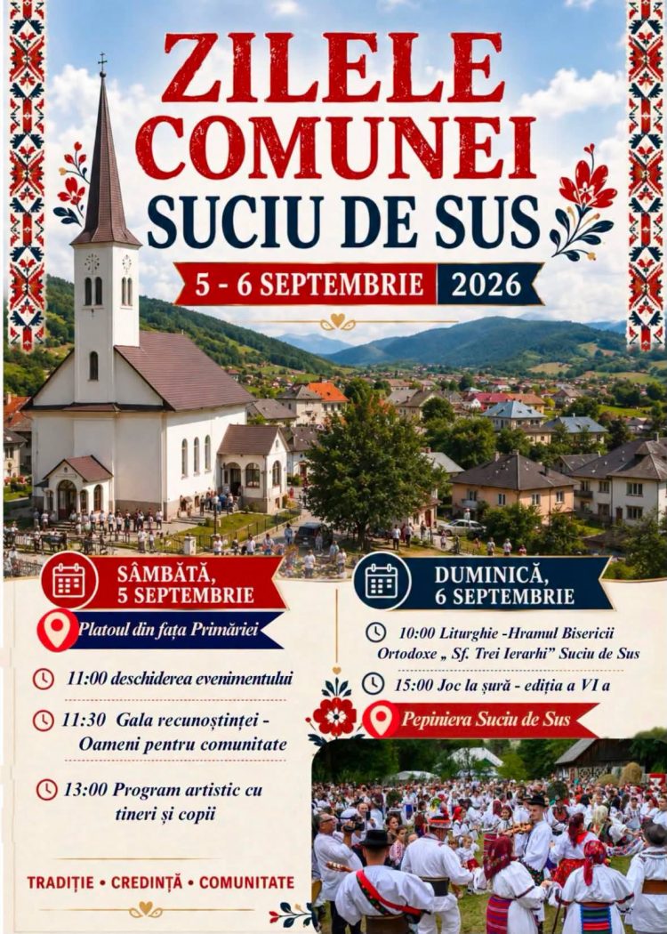 Zilele Comunei Suciu de Sus, două zile de sărbătoare, tradiție și comunitate