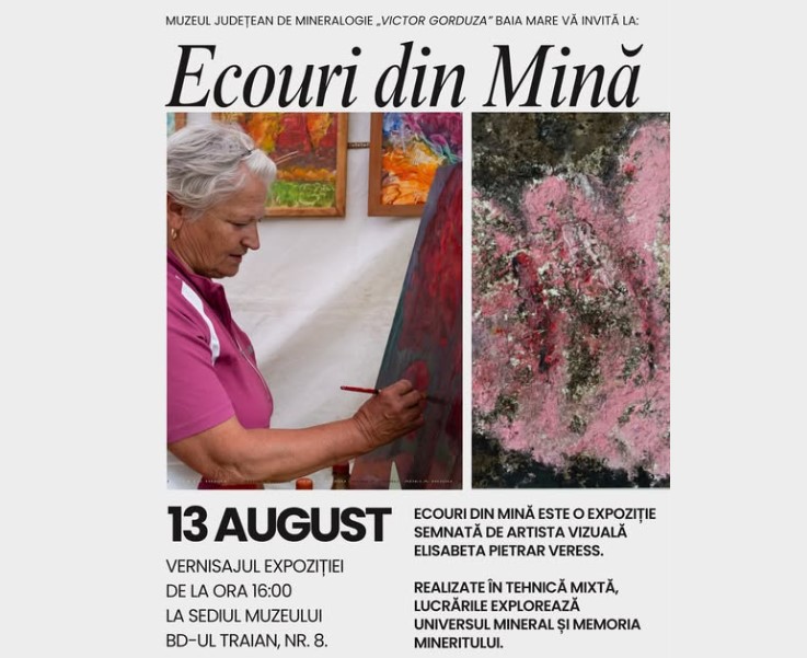 „Ecouri din Mină” ajunge la Baia Mare. O expoziție inspirată de identitatea minieră a Maramureșului
