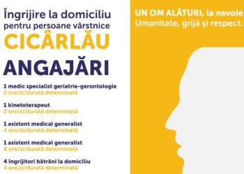 Locuri de muncă în Maramureș! ASSOC angajează personal pentru îngrijirea vârstnicilor din Cicârlău