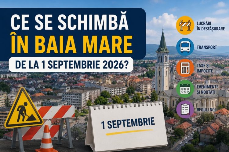 Ce se schimbă în Baia Mare de la 1 septembrie? Ce trebuie să știe băimărenii