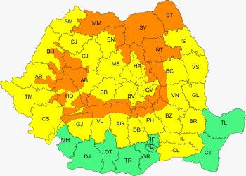Vijelii puternice și grindină în Maramureș – ANM a emis COD PORTOCALIU