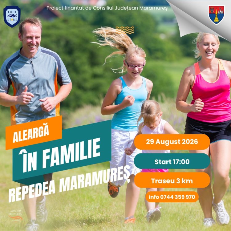 „Crosul Familiei – Ștafeta Generațiilor”, prima ediție, la Repedea