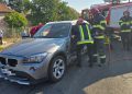 Impact devastator între un TIR și un autoturism la Ciuperceni – Șoferul a fost scos dintre fiare de pompieri