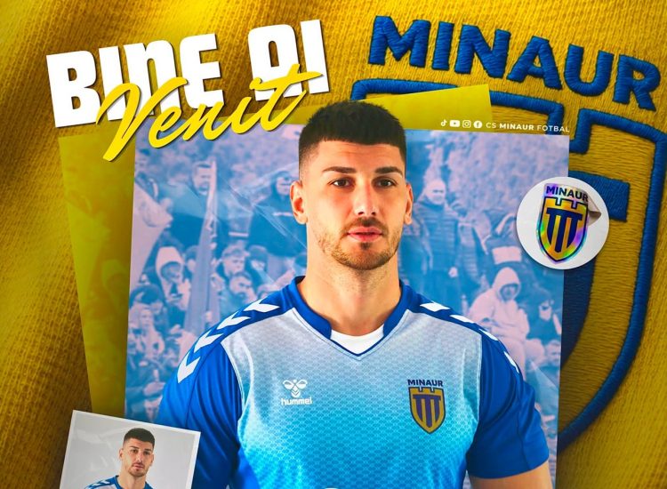 Fotbal. CS Minaur Baia Mare își întărește defensiva – Costin Ghiocel, noul fundaș al echipei