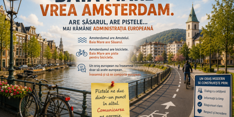 Baia Mare vrea Amsterdam. Are Săsarul, are pistele…mai rămâne administrația europeană