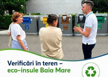 Verificări la eco-insulele din Baia Mare. ADIGIDM a sesizat Primăria cu privire la problemele constatate