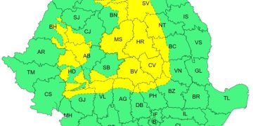 Cod galben de furtuni în Maramureș – Ploi torențiale, vijelii și grindină