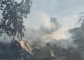 Incendiu puternic în Nistru, două persoane rănite, una cu arsuri pe 20% din corp