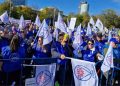 Protest în fața Ministerului Muncii – Sindicatele cer majorarea salariului minim de la 1 ianuarie 2027