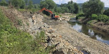 Lucrări finalizate pe râul Lăpuș, la Rogoz – Intervenția reduce riscul de inundații