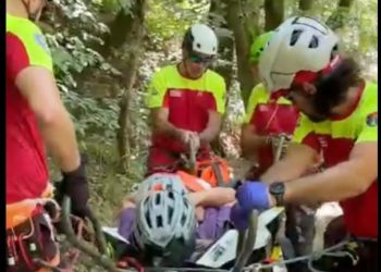 Biciclist accidentat pe traseul Route 66 din Baia Mare. Salvamontiștii au intervenit