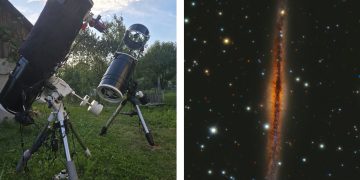 Seară de observații astronomice la Pasul Gutâi: Universul, privit printr-un telescop de 400 mm