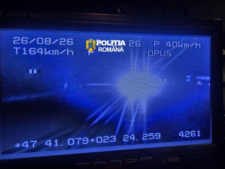 Au apăsat prea tare pedala de accelerație – 164 km/h la Cicârlău și 151 km/h în Cernești