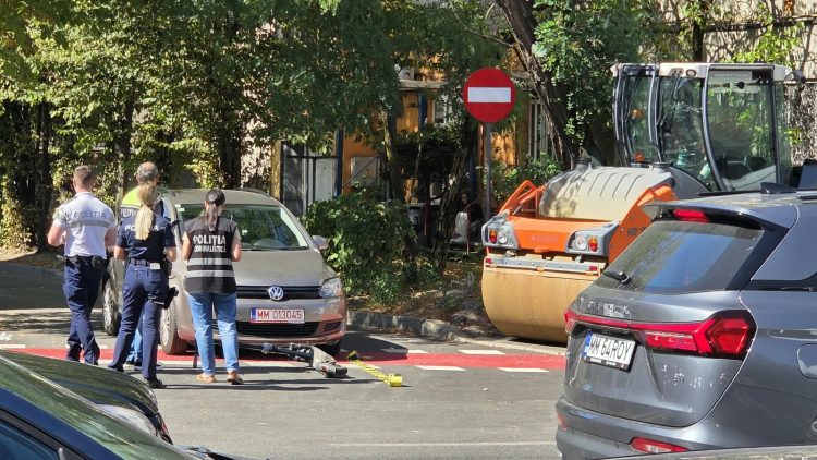 Accident în Baia Mare, pe pista de biciclete. Polițiștii au făcut cercetări la fața locului