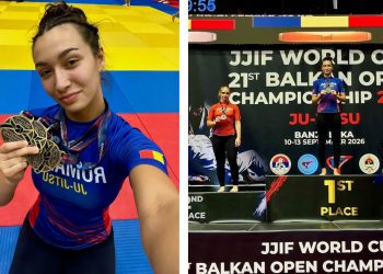 Băimăreanca Mădălina Mateșan, triplă campioană balcanică la Jiu Jitsu! Trei medalii de aur pentru sportiva din Baia Mare