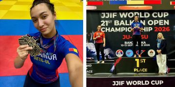 Băimăreanca Mădălina Mateșan, triplă campioană balcanică la Jiu Jitsu! Trei medalii de aur pentru sportiva din Baia Mare
