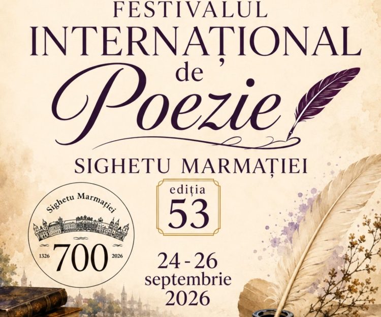 Poezia își dă întâlnire la Sighetu Marmației – Începe cea de-a 53-a ediție a Festivalului Internațional de Poezie. Programul celor trei zile