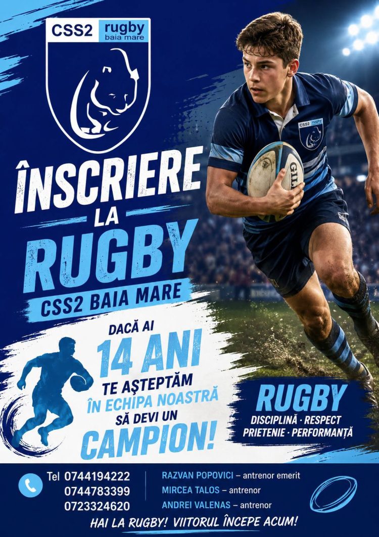 Ai 14 ani? Rugby-ul din Baia Mare își caută viitorii campioni