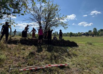 Vestigii și morminte scoase la lumină la Breb Copăciș în urma cercetărilor arheologice