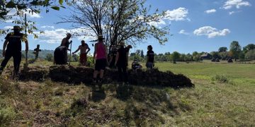 Vestigii și morminte scoase la lumină la Breb Copăciș în urma cercetărilor arheologice